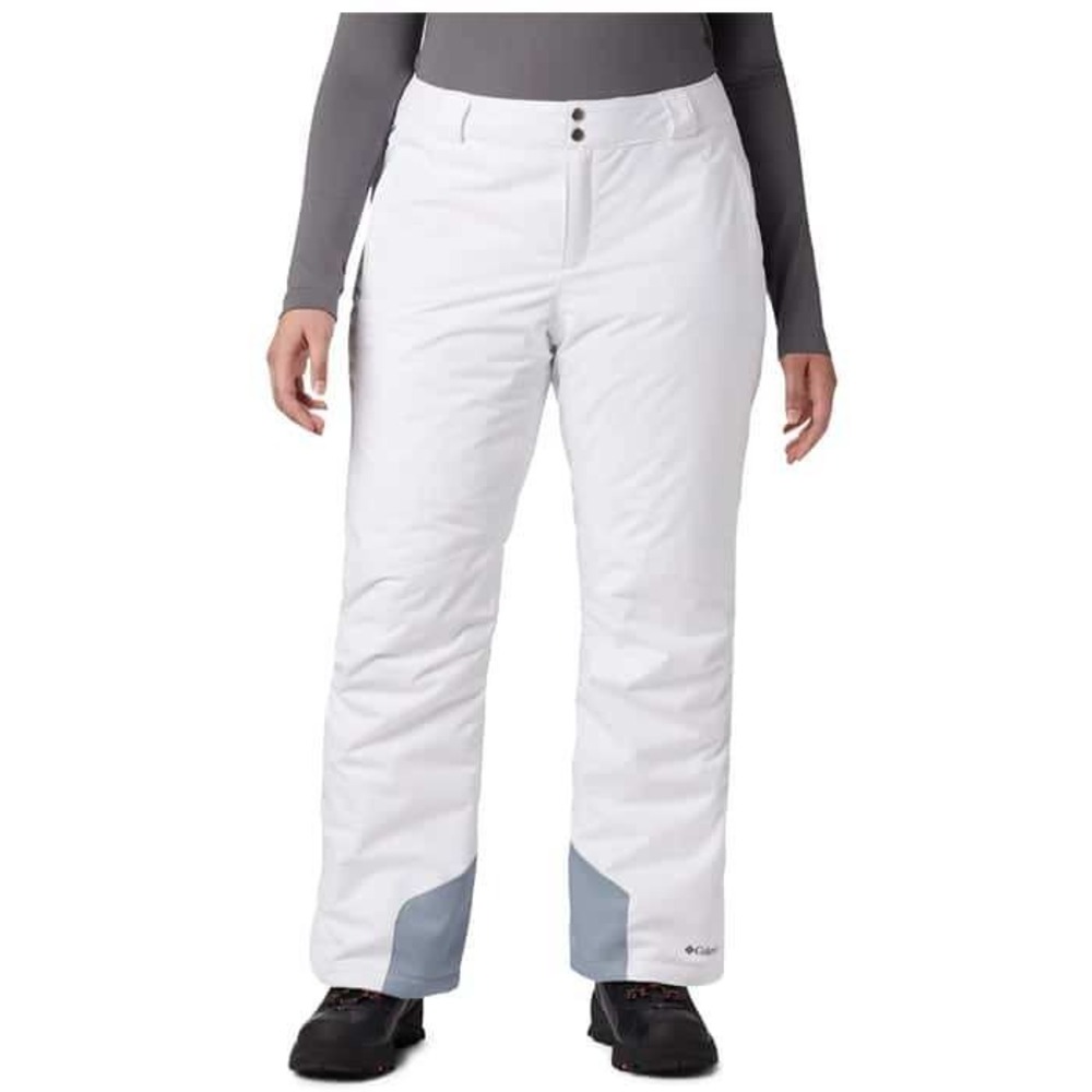 Columbia Omni-Heat White Snow Pants Womens 2X Regular‎ Insulated Ski Snowboard